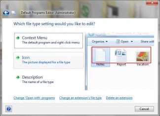 Default Programs Editor – зміна асоціацій і іконок файлів