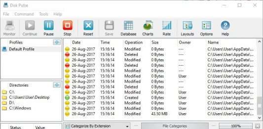 DiskPulse – моніторинг змін в папках і на дисках