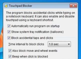 Touchpad Blocker – відключаємо тачпад на ноутбуці