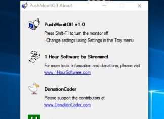 PushMonitOff – програма для вимикання монітора