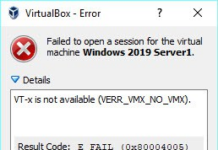 Помилка “vt-x is not available” при запуску віртуальної машини virtualbox