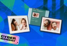 Цифрова рамка Aura на розпродажі в кіберпонеділок: ідея подарунків для батьків