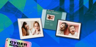 Цифрова рамка Aura на розпродажі в кіберпонеділок: ідея подарунків для батьків